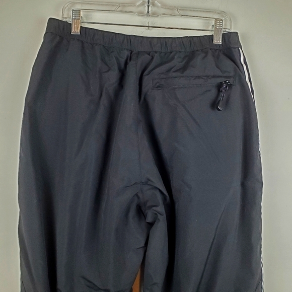 VINTAGE‎ Ski Pants Womens Medium Tommy Hilfiger Black Quilted Zip Ankles Y2K - Picture 6 of 14